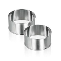 Metaltex Conjunto 2 aros para EMPLATAR Ø 8,5 x 4,2 cmS, preto