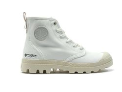 Palladium Pampa Hi Zip Organic, korg blandad, Stjärna vit, 47 EU