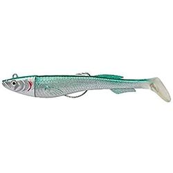 Berkley PowerBait Power Sardine, vishaak, zacht kunstaas, zeevissen, zoutwater zacht aas, minnow peddelstaart, kunstaas voor baars, zeebaars, pollen, kabeljauw, paling, lening en lipvis, Ayu groen, 10
