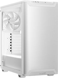 be quiet! Pure Base 501 Airflow Window White Caja de PC, 2 Ventiladores Pure Wings 3 140mm PWM White, USB 3.2 Gen. 2 Tipo C, instalación Vertical Opcional de la GPU, Panel Lateral de Cristal Templado
