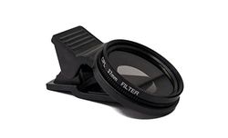 SYSTEM-S Filtro CPL de 37 mm con Clip para Smartphones en Color Negro