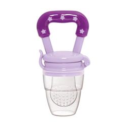 PLIC CARE – Nibble Chupete de silicona rosa – 4 a 12 meses – Libre de BPA – 3 tamaños de pezones y 2 recargas – Para aliviar las encías y diversificación alimentaria