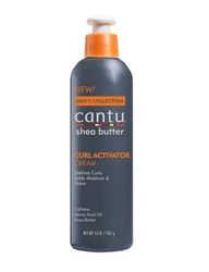 CANTU - Shea Butter Men's Curl Activator Cream - 295 g - Defines and Moisturises Curls - Softens and Strengthens Textured Hair - Lightweight Formula - Controls Frizz - Ideal for Daily Curl Care