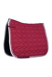 HKM Crystal Fashion Weinrot Tapis de selle polyvalent