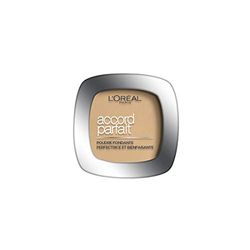 L'Oréal Paris - Poudre Fondante Perfectrice Bienfaisante - Enrichie en Pigments Minéraux & Acide Hyaluronique - Tous les Types de Peaux - Accord Parfait - Teinte : Cappuccino Doré (8.D) - 9 g