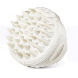 Massageborstel voor hoofdhuid, shampoo-haarborstel, nat en droog haar, zachte hoofdmassageborstel, haarmassageborstel voor peeling en hoofdmassage (90 x 90 x 80 mm)