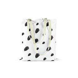 Bonamaison Printed Tote Bag, Reusable Grocery Bag, Shopping Bag, Machine Washable, Foldable, Canvas Cloth Bag with Handles, Size: 34x40 Cm