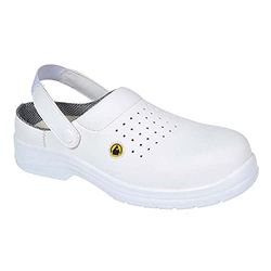 Portwest Tamancos Portwest Compositelite Esd Perforated Sb Ae, tamanho: 46, cor: Branco, FC03WHR46