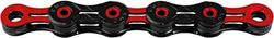 KMC Kettingen X-10-SL DLC gelimiteerd 116 schakels fietsketting, zwart-rood, 1/2 x 11/128 inch