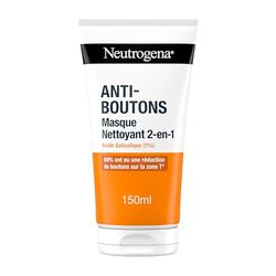 Neutrogena | 2-i-1 rengöringsmask (150 ml rör) - ansiktsrengöring med salicylsyra (1%)
