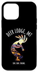 Deer Lodge Montana USA Motif Kokopelli dansant Coque pour iPhone 12 mini