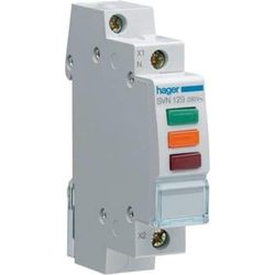 Hager SVN129 - Piloto LED 230 V corrente alternada vermelho + verde + laranja