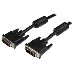 StarTech.com Cable de 3m DVI-D de Enlace Simple - Cable de Vídeo Digital para Monitor DVI-D Macho a Macho - Negro - 1920x1200