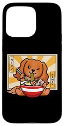 Funny Kawaii Ramen Kids Ruby Cavalier Spaniel Dog Lover Coque pour iPhone 15 Pro Max