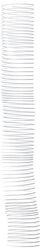 Fellowes Pack of 25 Metallic Swirls, White, 44 mm