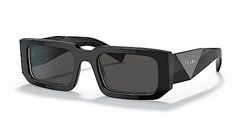 Prada Men's 0pr 06ys Sunglasses, Black/Dark Grey, 53