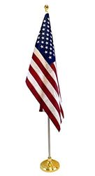 Flags Imp 8 voet aluminium zilveren paal met (bal) (B00H5FNO06)