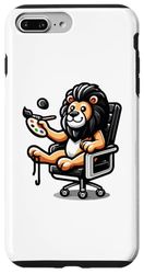 iPhone 7 Plus/8 Plus Cartoonist Tiger Practices Drawing,Tiger Drawing Lover Case