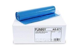 Générique AG-871 Sacs de Poubelle, Contenance 120l, 1100 x 700 mm, Type 60/bleu, (1 x 250 pièces)