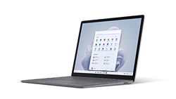 Microsoft Surface Laptop 5 - Ordinateur Portable (Windows 11, écran Tactile 13.5", Processeur Intel Core i5, 8 Go RAM, 256 Go SSD, Clavier Français AZERTY) - Platine, Finition Alcantara