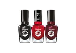 Sally Hansen Set Smalti Unghie Miracle Gel, Smalto Gel Senza Lampada UV, Effetto Manicure Professionale, 460 Blacky O, 680 Rhapsody Red, 480 Wine Stock