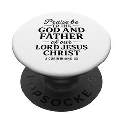 Alabado sea Dios Padre de Jesús Escritura 2 Corintios 1:3 PopSockets PopGrip Adhesivo