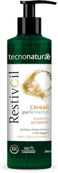 RestivOil Tecnonaturae Shampoo Nutriente Capelli Secchi e Sfibrati Cereali Iperfermentati Oli Leggeri Biodegradabile 250ml