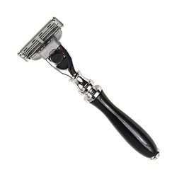 Parker Mach 3 Compatible Razor Black resin handle mod. 111B-M3