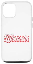 iPhone 15 Wisconsin Checkered Racing Flag Retro Wisconsin Case