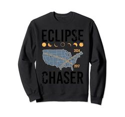 Eclipse Chaser Solar Eclipse Twice In A Lifetime Vintage Sudadera