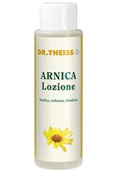 Dr. Theiss Arnica Lozione - Arnica per Cavalli uso Umano 250 ml - Estratto Arnica Montana per il Corpo e per la Pelle di Braccia Gambe e Caviglie, con Olio di Rosmarino, Salvia, Pino Mugo e Mentolo