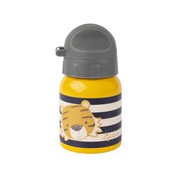 Sigikid Tiger Drinkfles, 25376, roestvrij staal, 250 ml, aanbevolen voor kinderen vanaf 1 jaar, robuust, lekvrij, onbreekbaar