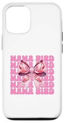 Mama Bird Flamingo Mom Mother's Day Pink Coquette Bow Case for iPhone 12/12 Pro