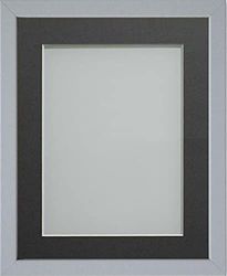 Frame Company Jellybean Range Grey Wooden 20x16 inch Picture Photo Frame with Grey Mount for Image A3 * Choice of Colours & Sizes* Fitted with Perspex