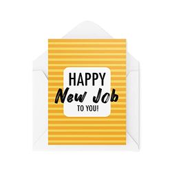 Funny Cards Congratulations On The New Job Happy Work Colleague Greeting Card Witty Humour Laughter Banter Joke Fun CBH94
