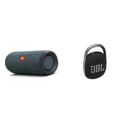 JBL Flip Essential 2 Speaker Bluetooth Portatile, Cassa Altoparlante Wireless Impermeabile IPX7 & JBL CLIP 4 Speaker Bluetooth Portatile, Cassa Altoparlante Wireless con Moschettone Integrato