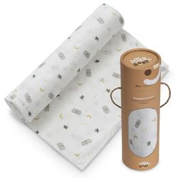 Interbaby Bambu Muslin för spädbarn 1,20 x 1,20 - Koala Boy Grå