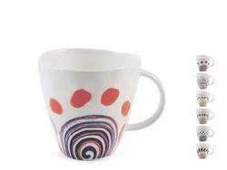 H&h set 12 mug boho assortite cc375