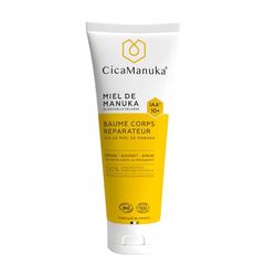 CICAMANUKA - Balsamo corpo riparatore al miele di Manuka IAA10+ - Promuove la riparazione della pelle secca - Certificato Bio - 200ml