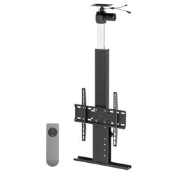 my wall Hp64L Motorizzato Tele-Lift da Installare in Soffitto, Supporto da Soffitto TV, Altezza Regolabile 32-55 pollici, Portata fino a 45 kg, con Telecomando, TV Lift Elettrico, Supporto da soffitto
