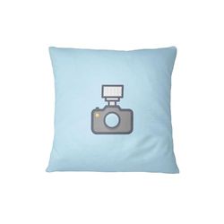 Bona Basics, Funda de cojín Decorativa, decoración del hogar, para sofá, cafetería, Tamaño: 60x60 cm, Color: Azul Claro