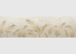 AG Design AWB 8292 Self-Adhesive Border Golden Leaves Waterproof Decoration for Walls, Furniture, Wallpaper, Wall Coverings and Doors, Film, Multicoloured, Width 500 cm x Height 13.8 cm