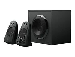 Logitech Z623 Système de Haut-Parleurs 2.1, Certifié THX, Dolby & DTS, 400 Watts en Puissance, Multi-Dispositifs, Entrées Audio 3,5 mm et RCA, Commandes Intégrées, Prise EU, PC/PS4/Xbox/TV/Smartphone