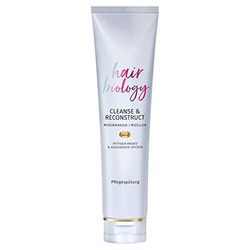 Hair Biology Cleanse & Reconstruct Après-shampoing 160 ml Pour racines grasses et pointes abîmées, soin des cheveux, après-shampooing, silicone, eau de rose, nettoyage en profondeur