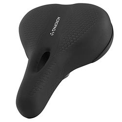 ACROPAQ - Selle de vélo Unisexe - Modèle: Trekking - avec Gel - Découpe Anatomique - Suspension élastomère