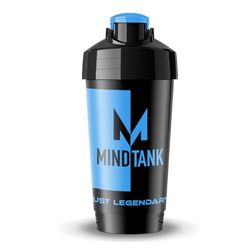MINDTANK Coctelera de 700 ml, color azul, base especial para batido perfecto, apto para lavavajillas