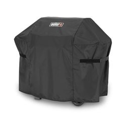 Weber Premium Beschermhoes | Spirit/Spirit II 300 & 200 Barbecuehoes| Ademende, Uv En Waterafstotende Beschermhoezen | Ronde Hoes - Zwart (7183)
