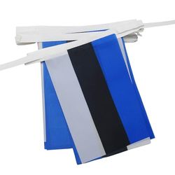 AZ FLAG - Estonia Bunting Flag - 20 Ft Garland with 20 Small Estonian Flags 8'' x 6'' - 100% Polyester String Pennant - 6 meters