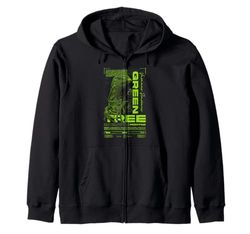 Green Tree Monitor de lagarto propietario de la marihuana de Sudadera con Capucha