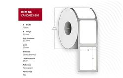 Rollos para Direcciones marca Capture modelo Label 76 x 51mm, Core 25mm,